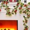 Christmas Holly Garland with Berries Artificial Garland(Green)
